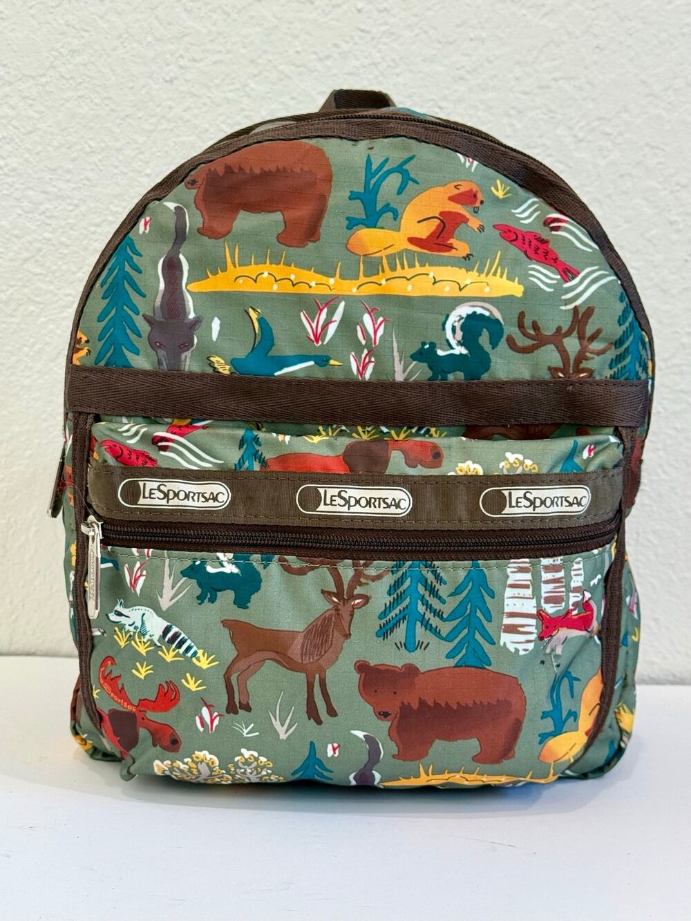 LeSportsac Mini Backpack Woodland Forest Animals Nostalgic CottageCore Outdoorsy